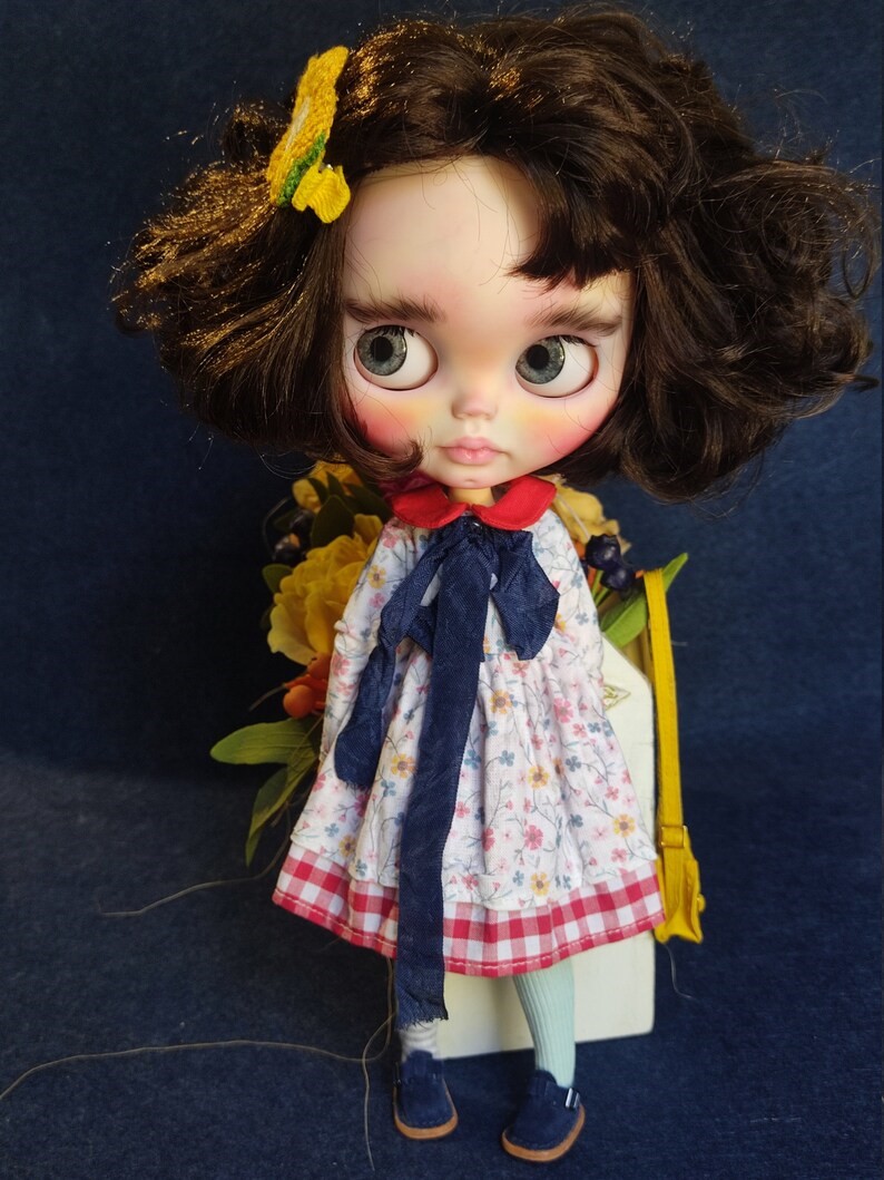 Amy - Custom Blythe Monyeka nga Usa ka Usa ka Matahom nga OOAK Custom OOAK Blythe Doll