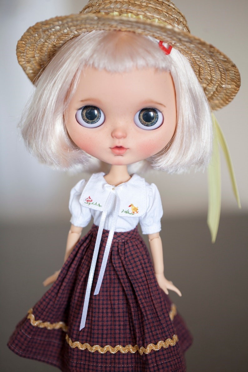 Blanche – Custom Blythe Doll One-Of-A-Kind OOAK Custom OOAK Blythe Doll
