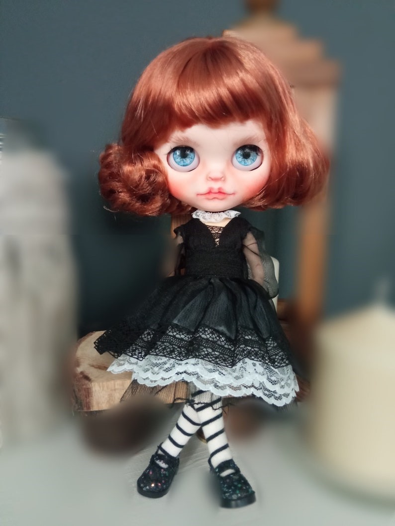 Evelyn – Custom Blythe Doll One-Of-A-Kind OOAK Custom OOAK Blythe Doll