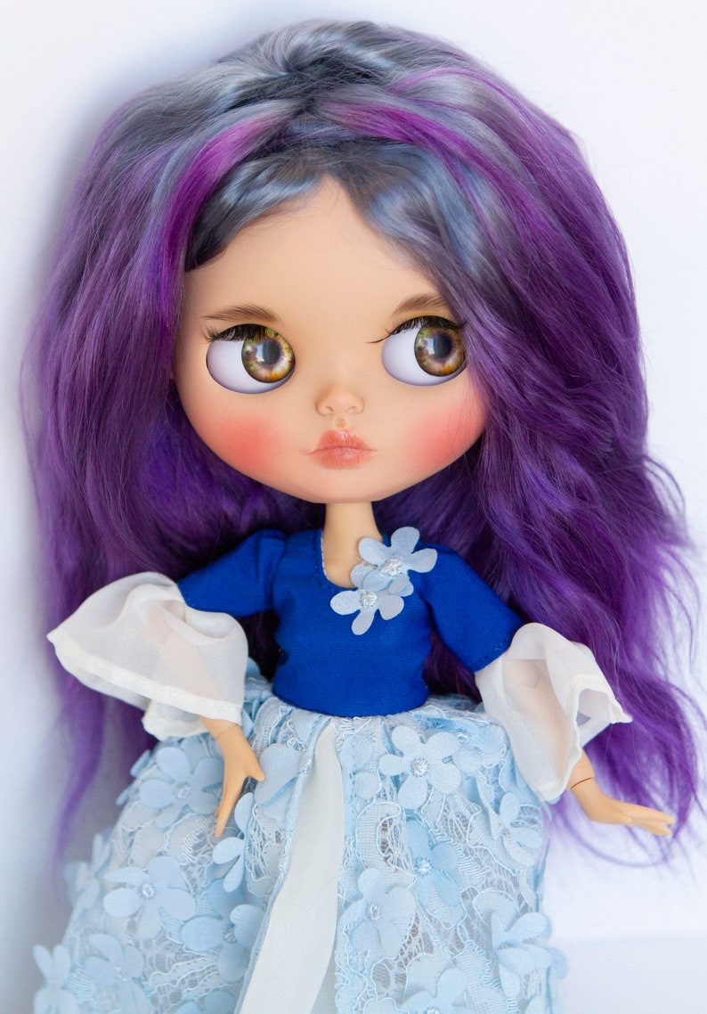 میا – Custom Blythe عروسک OOAK یک نوع Custom بلوط Blythe عروسک