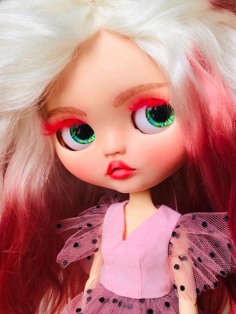 Mildred – Custom Blythe Doll One-Of-A-Kind OOAK Custom OOAK Blythe Doll