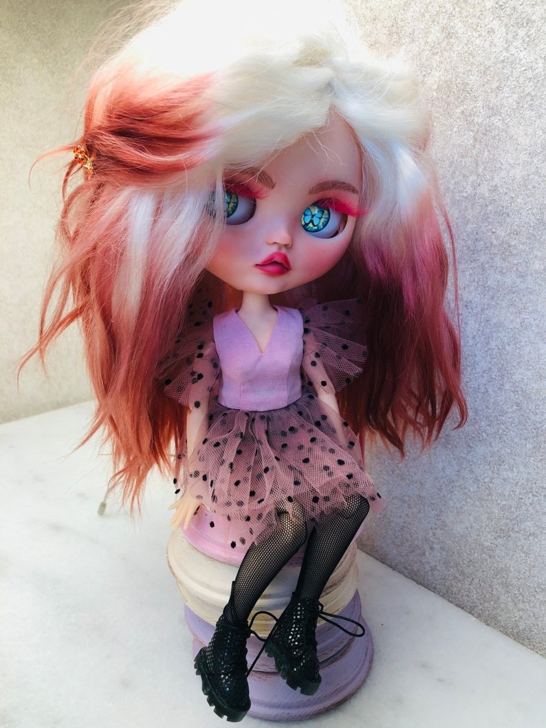 Mildred – Custom Blythe Doll One-Of-A-Kind OOAK Custom OOAK Blythe Doll
