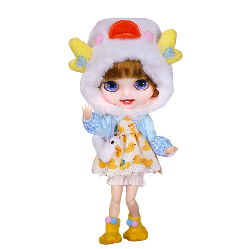 Willow – Premium Custom Neo Blythe Doll with Blonde Hair, White Skin & Matte Smiling Face Blonde hair Matte face Smiling face White skin