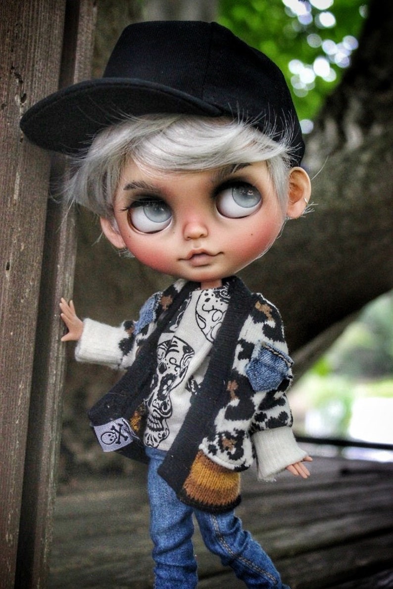 Chris - Custom Blythe Monyeka nga Usa ka Usa ka Matahom nga OOAK Custom OOAK Blythe Doll