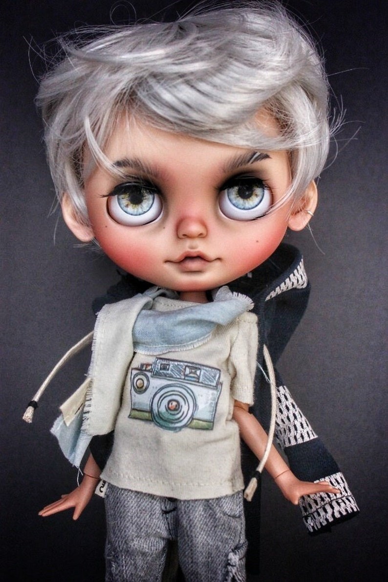 Chris – Custom Blythe Doll One-Of-A-Kind OOAK Custom OOAK Blythe Doll