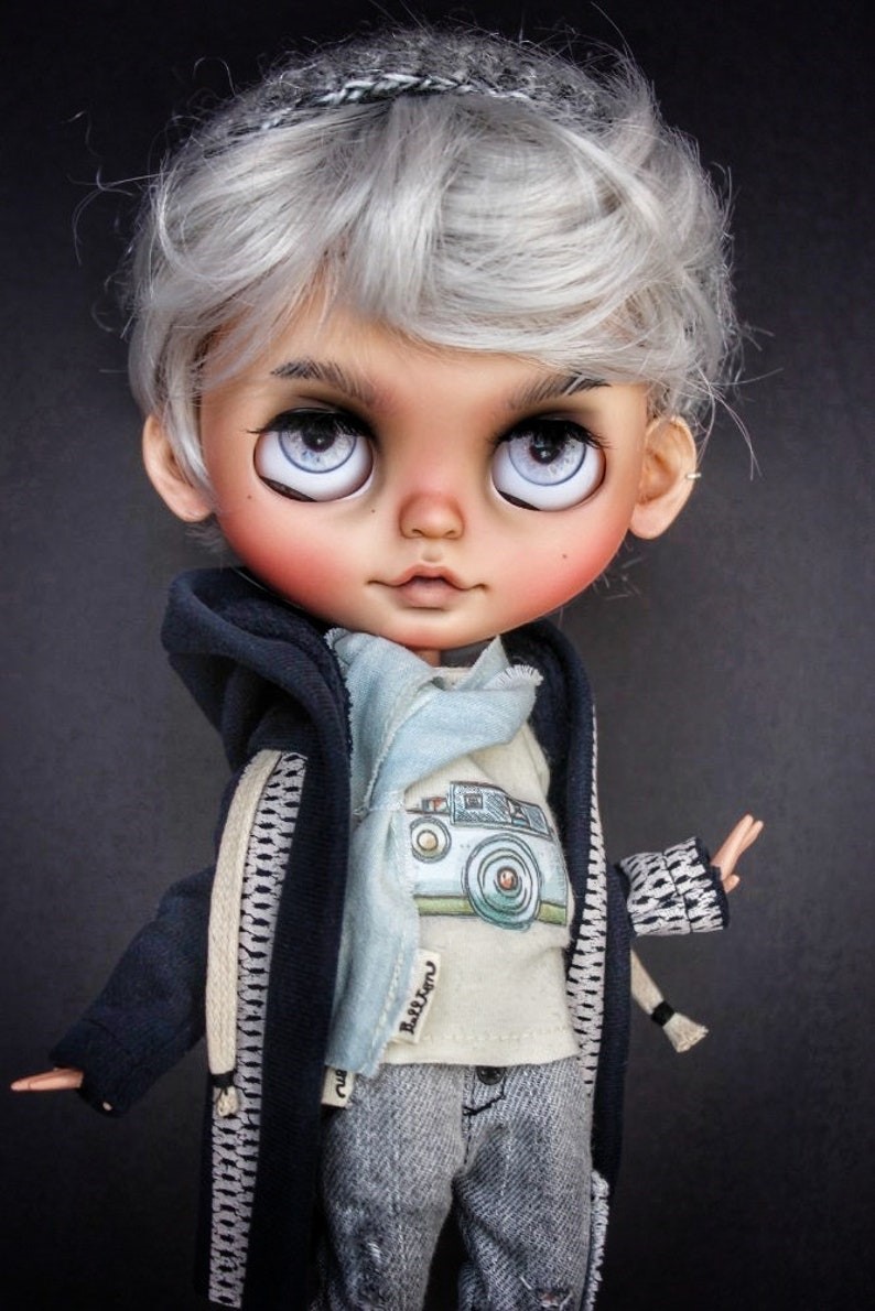 Chris – Custom Blythe Doll One-Of-A-Kind OOAK Custom OOAK Blythe Doll