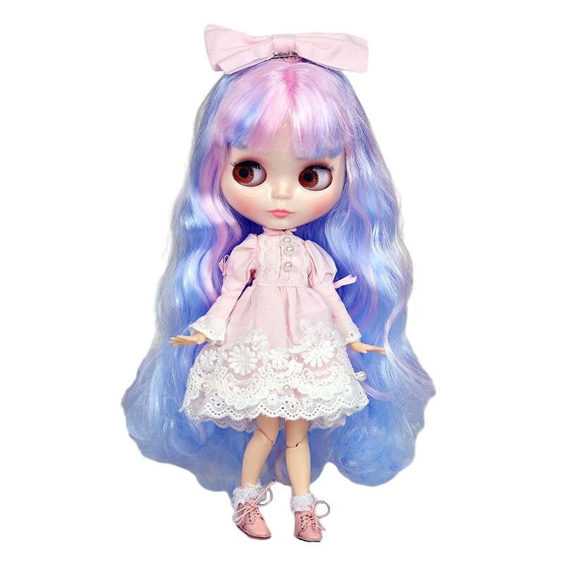 Jessica – Premium Custom Neo Blythe Doll with Multi-Color Hair, White Skin & Shiny Cute Face Cute face Multi-color hair Shiny face White skin
