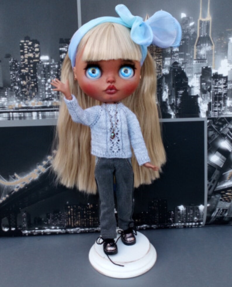 Baylor – Custom Blythe Doll One-Of-A-Kind OOAK Custom OOAK Blythe Doll