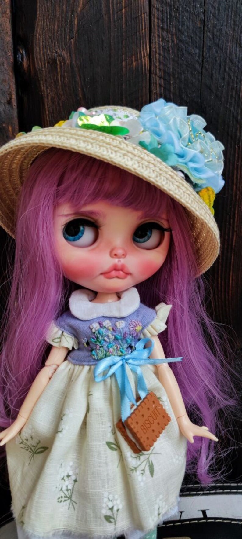 Loretta – Custom Blythe Doll One-Of-A-Kind OOAK Custom OOAK Blythe Doll