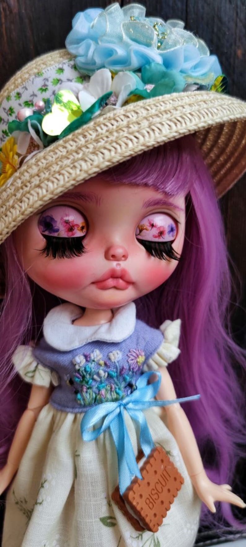 Loretta – Custom Blythe Doll One-Of-A-Kind OOAK Custom OOAK Blythe Doll