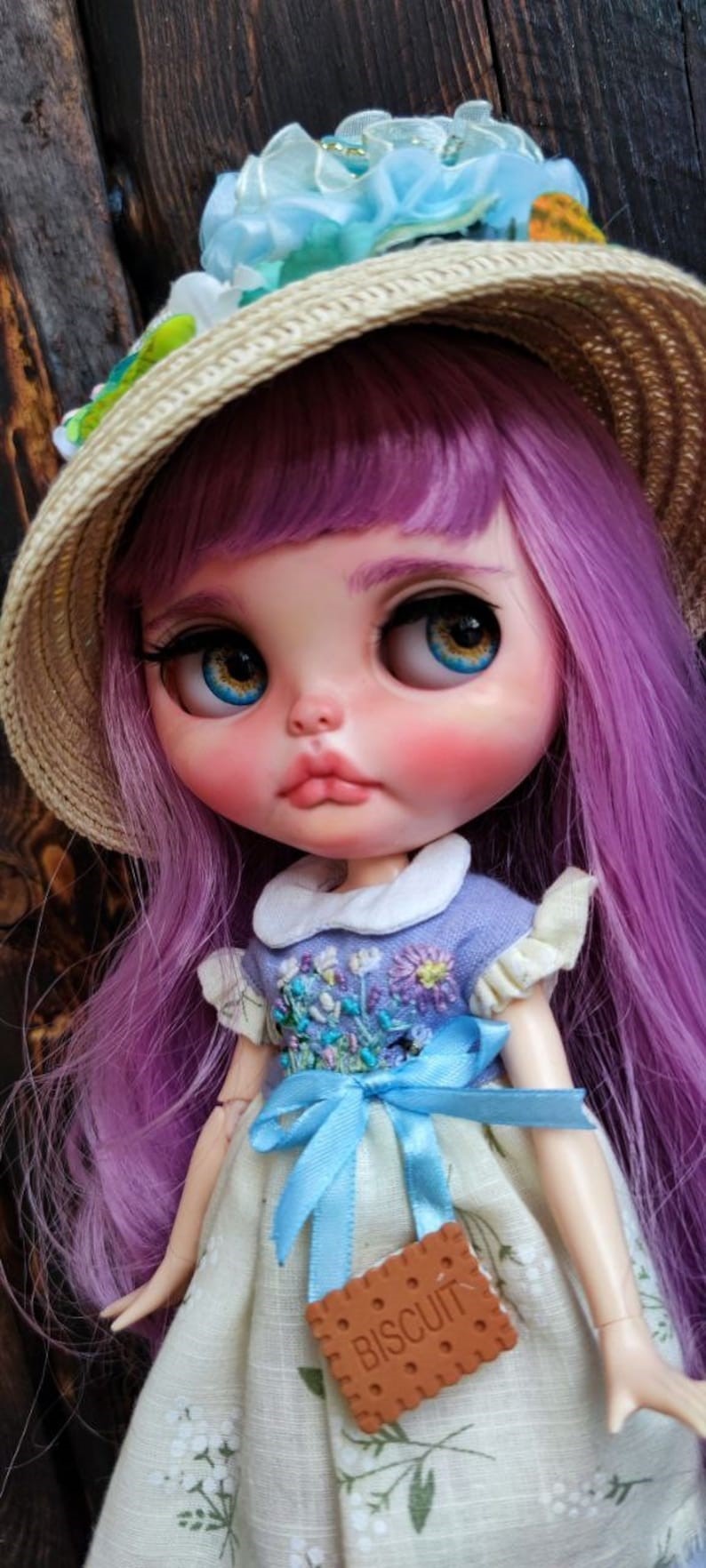 Loretta – Custom Blythe Doll One-Of-A-Kind OOAK Custom OOAK Blythe Doll