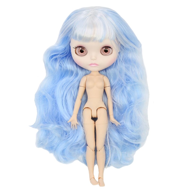 Neo Blythe Doll with Multi-Color Hair, White Skin, Matte Cute Face & Custom Jointed Body Cute face Matte face Multi-color hair White skin