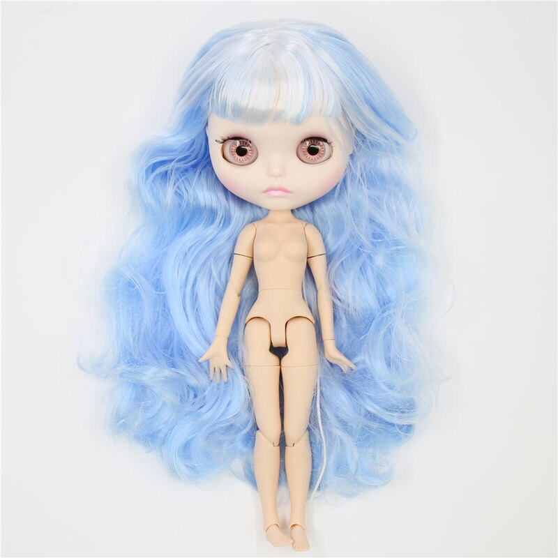 Neo Blythe Doll with Multi-Color Hair, White Skin, Matte Cute Face & Custom Jointed Body 1