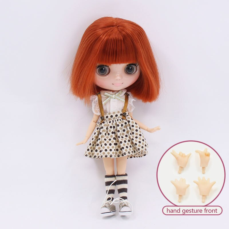 Middie Blythe Doll with Ginger Hair, Tilting-Head & Custom Jointed Body Middie Blythe dolls
