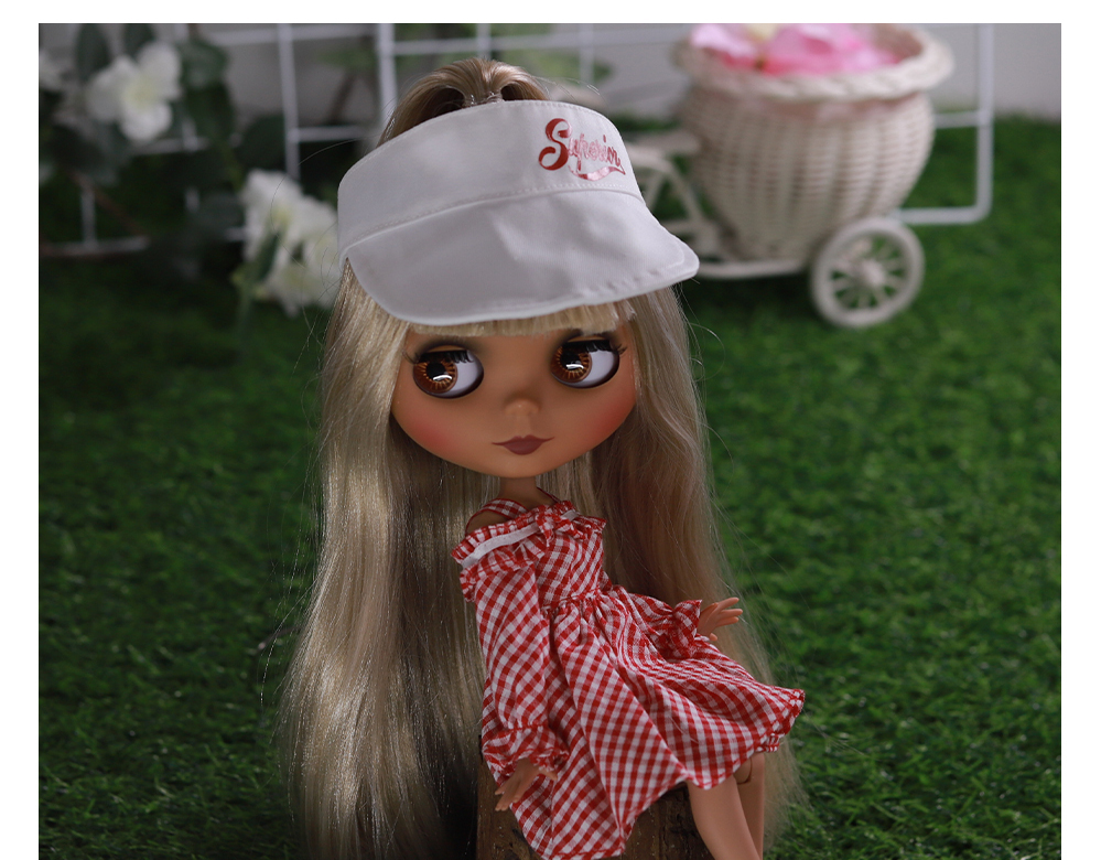 Neo Blythe Doll White Tennis Cap 1