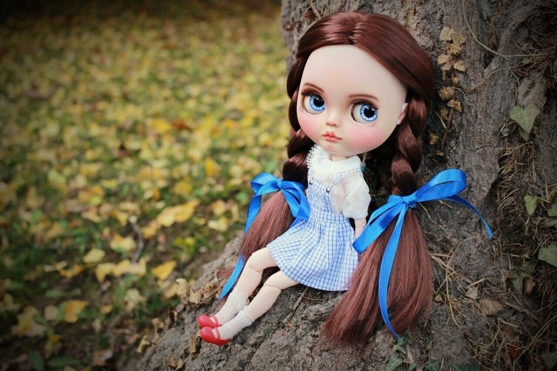 Leila - Custom Blythe Dukke enestående OOAK Custom OOAK Blythe doll