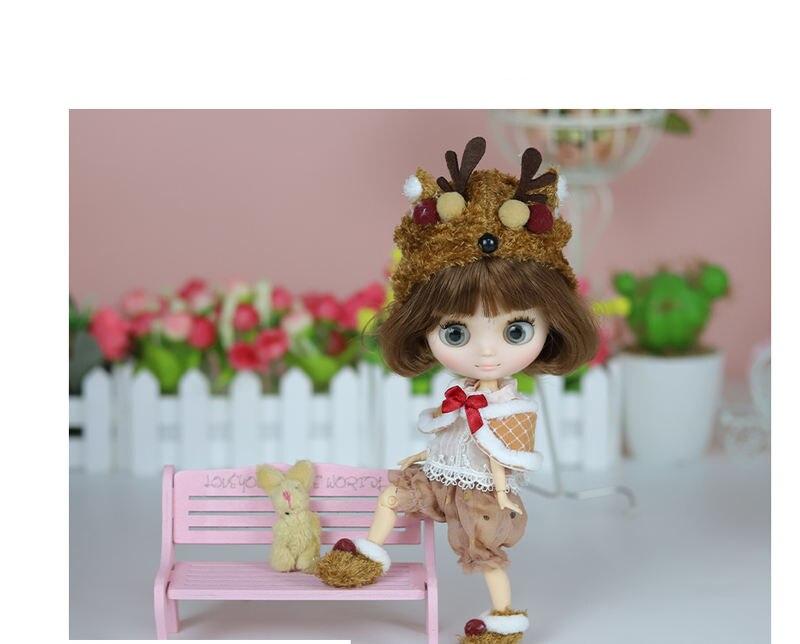 Olivia – Custom Middie Blythe Doll with Brown Hair 1
