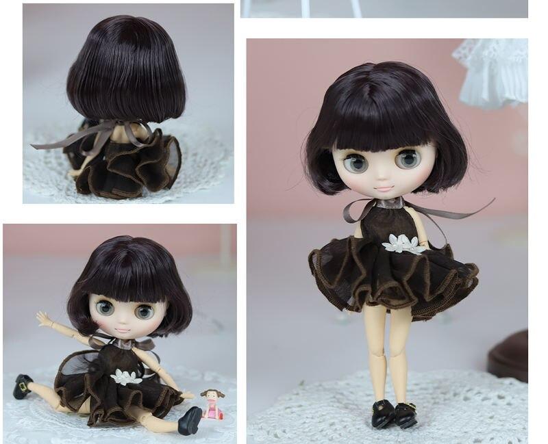 Emma – Custom Middie Blythe Doll with Purple Hair 2