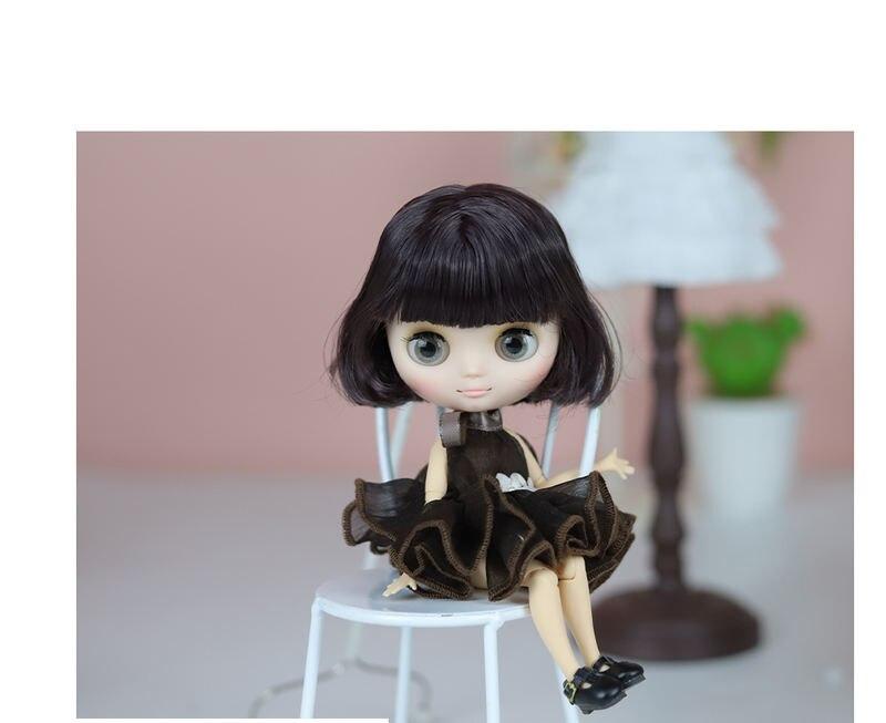 Emma – Custom Middie Blythe Doll with Purple Hair 1
