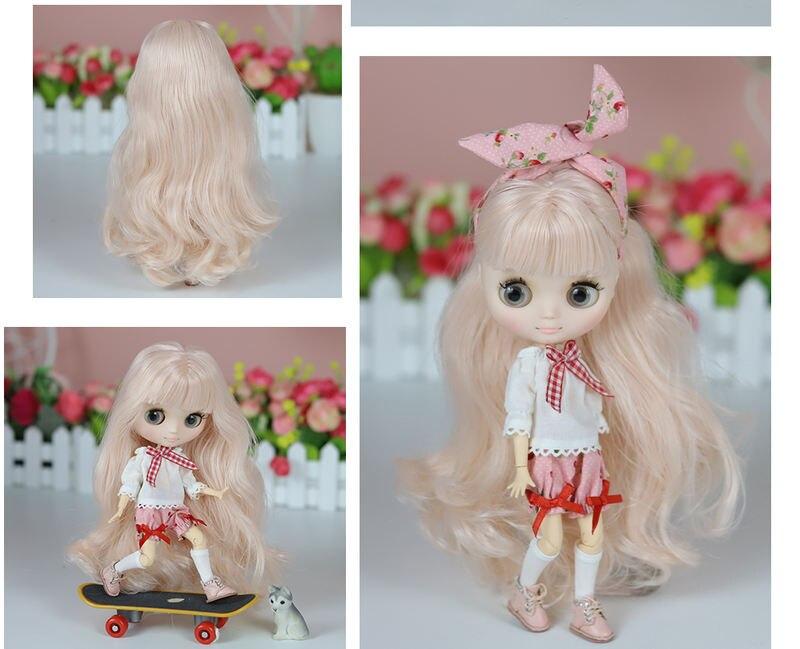 Luna - Custom Middie Blythe Doll with Pink Hair 2