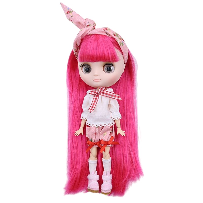 Chloe - Custom Middie Blythe Boneca com cabelo rosa Custom Middie Blythe Boneca Chloé - Custom Middie Blythe Boneca com cabelo rosa Custom Middie Blythe Boneca