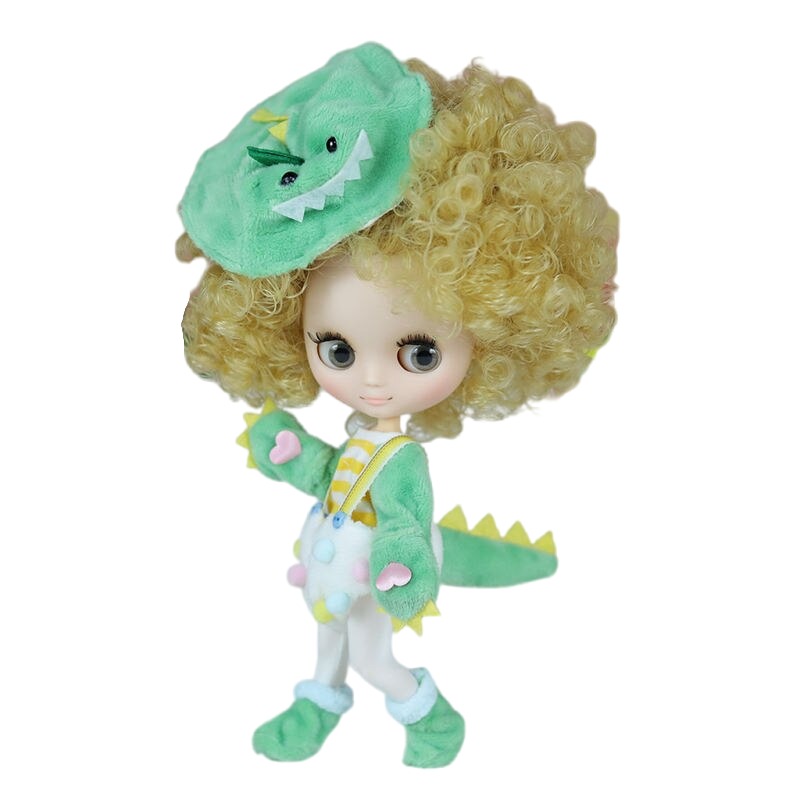 Isabella – Premium Custom Middie Blythe Doll with Blonde Hair, White Skin & Matte Cute Face