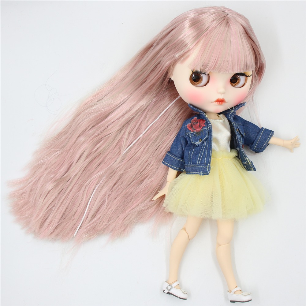Jasmine – Premium Custom Neo Blythe Doll with Multi-Color Hair, White Skin & Matte Pouty Face 1