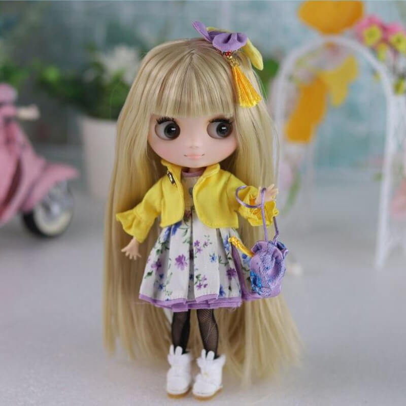 Lily – Custom Middie Blythe Doll with Blonde Hair