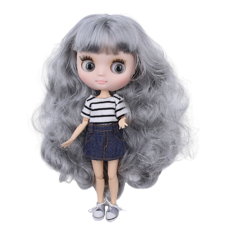 Scarlett – Custom Middie Blythe Doll with Silver Hair Custom Middie Blythe Doll Scarlett - Custom Middie Blythe Doll with Silver Hair Custom Middie Blythe Doll