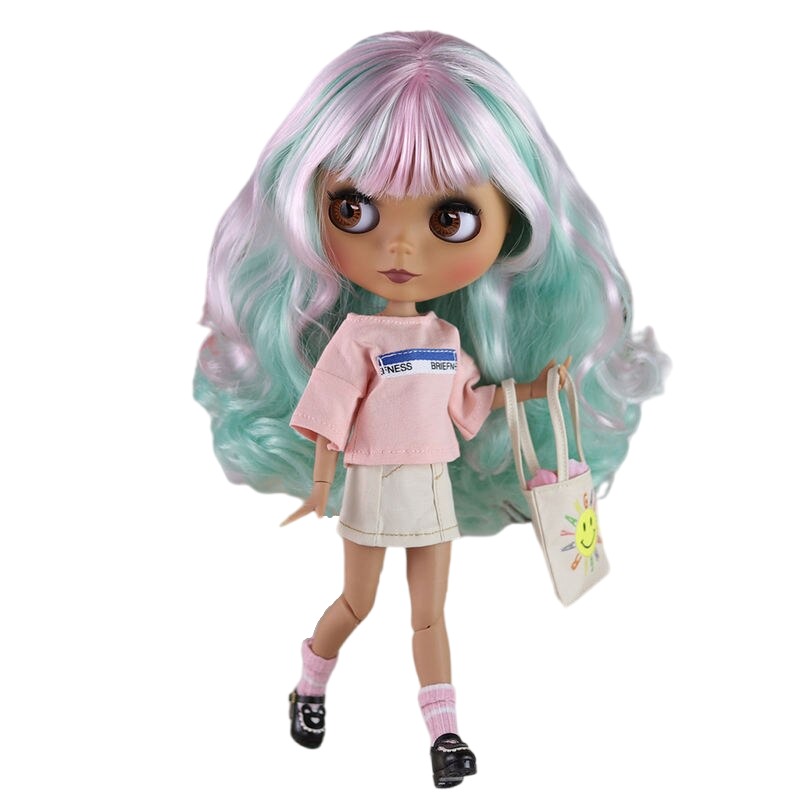Felicity – Premium Custom Neo Blythe Doll with Multi-Color Hair, Dark Skin & Matte Cute Face Cute face Dark skin Matte face Multi-color hair Felicity – Premium Custom Neo Blythe Doll with Multi-Color Hair, Dark Skin & Matte Cute Face Cute face Dark skin Matte face Multi-color hair