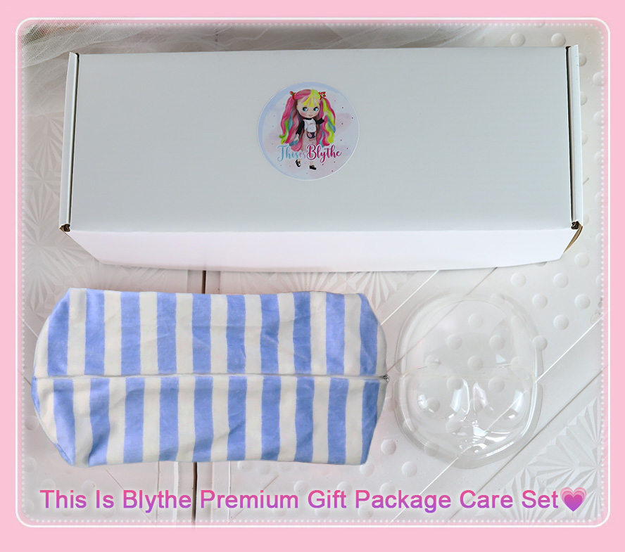 Premium Gift Package Care Set- White Box, Travel Carrier Case & Doll Face Mask