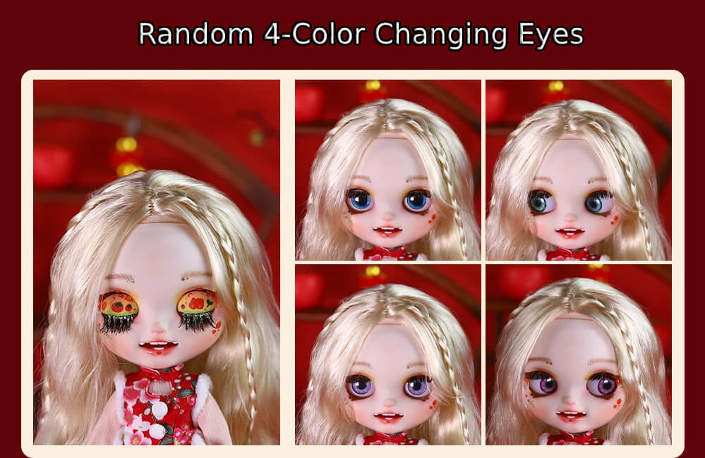 Hannah – Premium Custom Neo Blythe Doll with Blonde Hair, White Skin & Matte Smiling Face 2