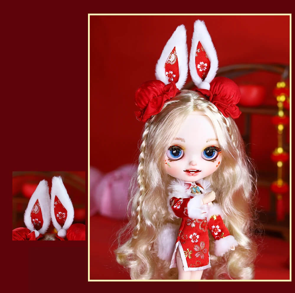 Hannah – Premium Custom Neo Blythe Doll with Blonde Hair, White Skin & Matte Smiling Face 11