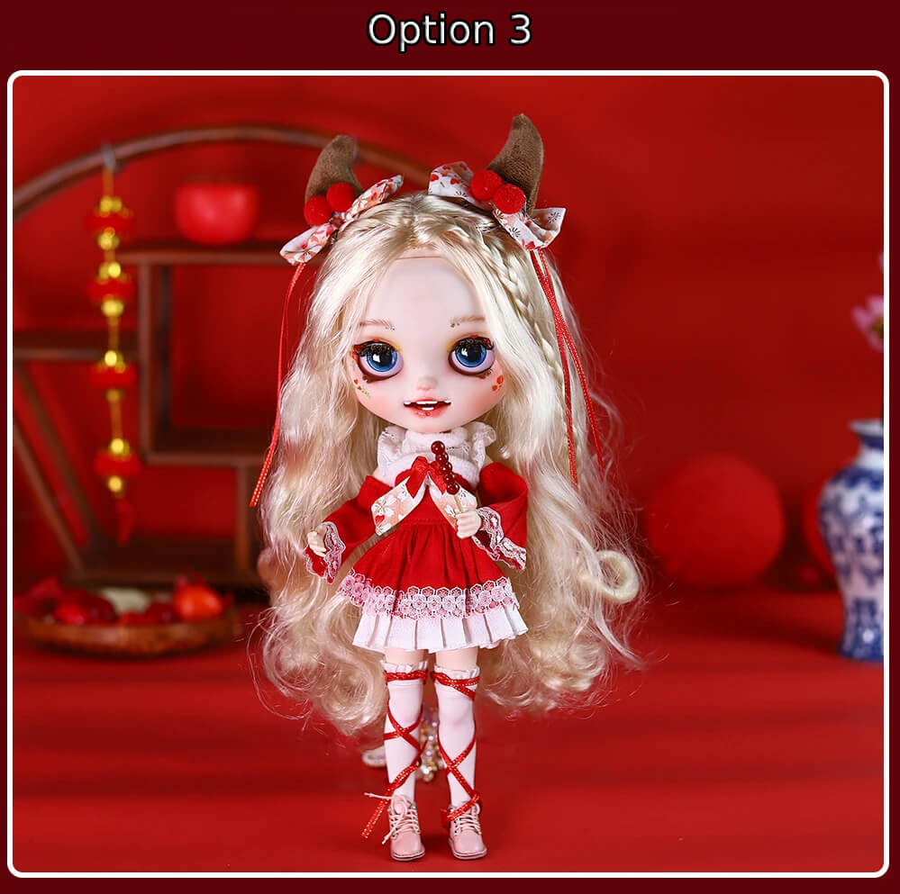 Hannah – Premium Custom Neo Blythe Doll with Blonde Hair, White Skin & Matte Smiling Face 14
