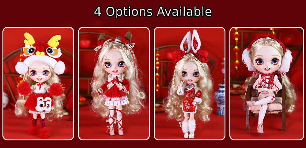 Hannah – Premium Custom Neo Blythe Doll with Blonde Hair, White Skin & Matte Smiling Face 5