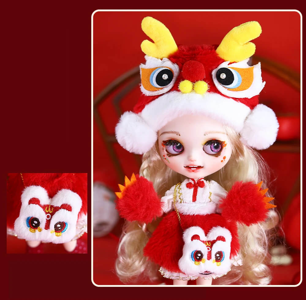 Hannah – Premium Custom Neo Blythe Doll with Blonde Hair, White Skin & Matte Smiling Face 7