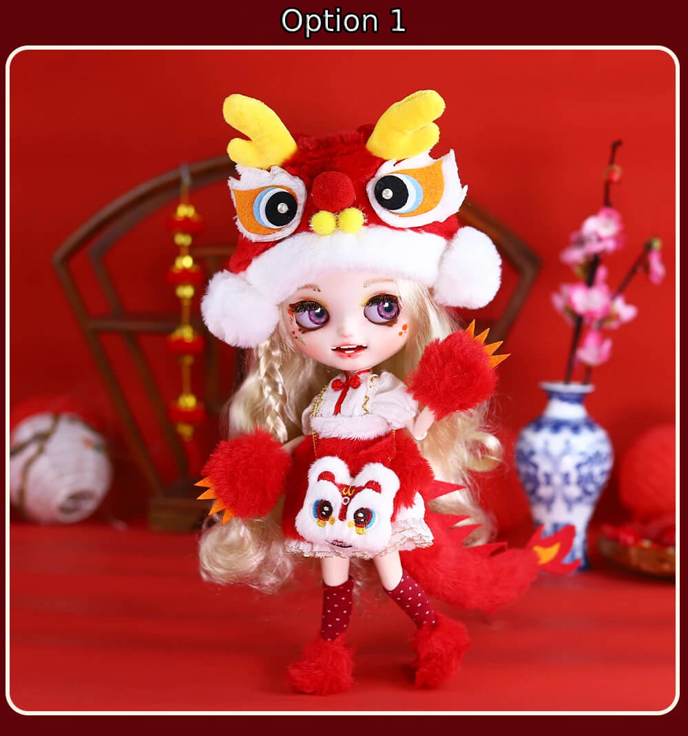 Hannah – Premium Custom Neo Blythe Doll with Blonde Hair, White Skin & Matte Smiling Face 6