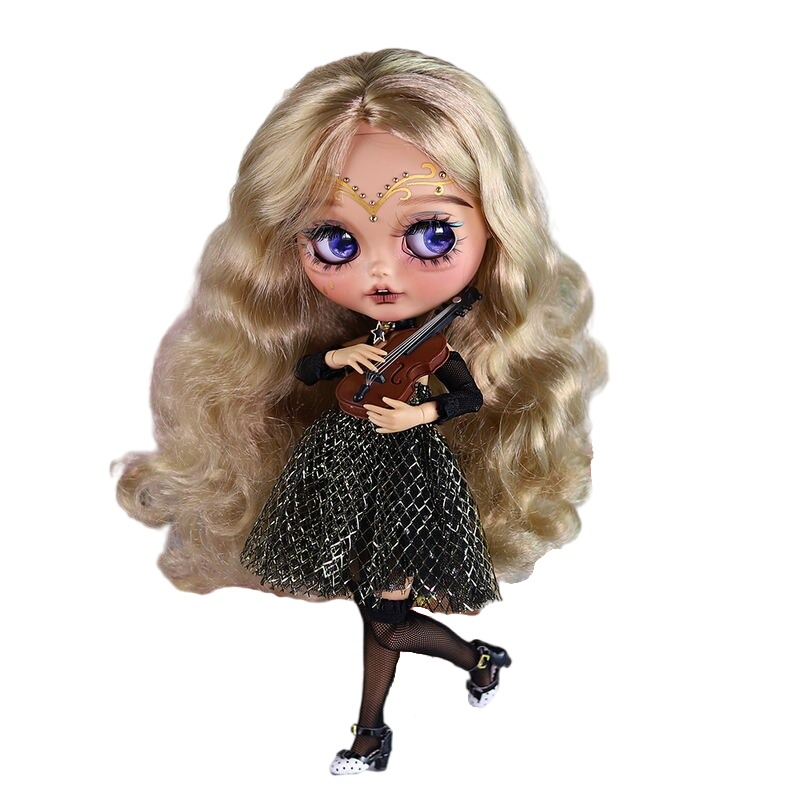 Jasmine – Premium Custom Neo Blythe Doll with Blonde Hair, Tan Skin & Matte Smiling Face Blonde hair Matte face Smiling face Tan skin Jasmine – Premium Custom Neo Blythe Doll with Blonde Hair, Tan Skin & Matte Smiling Face Blonde hair Matte face Smiling face Tan skin