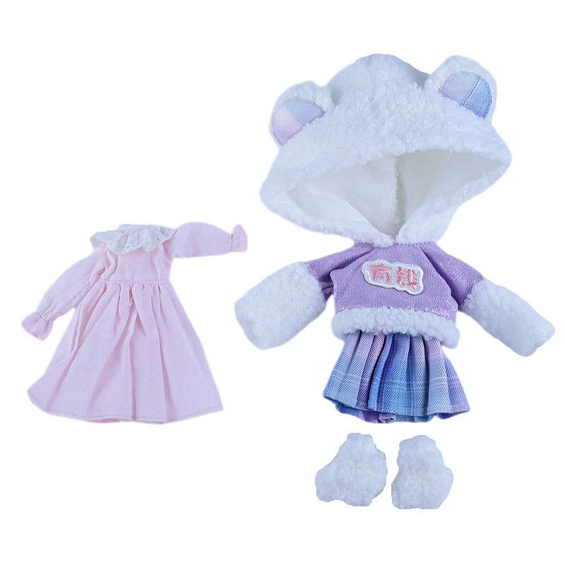 Neo Blythe Doll Hoodie Outfit & Pink Dress Combo Blythe doll clothes