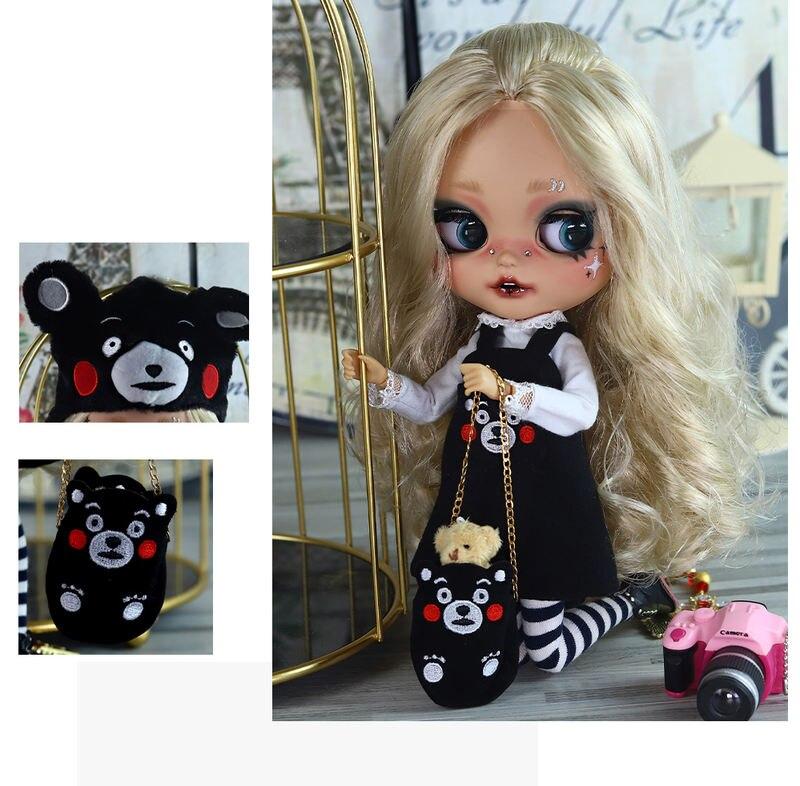 Janet – Premium Custom Neo Blythe Puppe mit blondem Haar, brauner Haut und mattem, lächelndem Gesicht 12