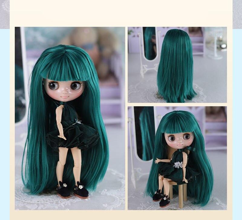 Eleanor - Custom Middie Blythe Doll with Green Hair 2