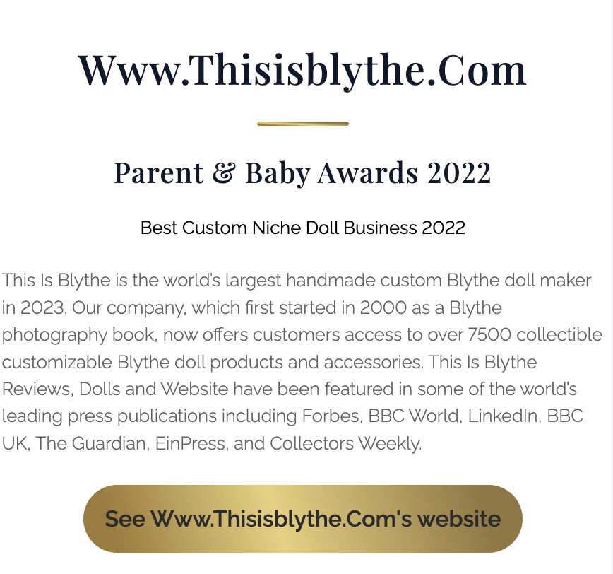 Premi LUXlife per This Is Blythe Custom bambole