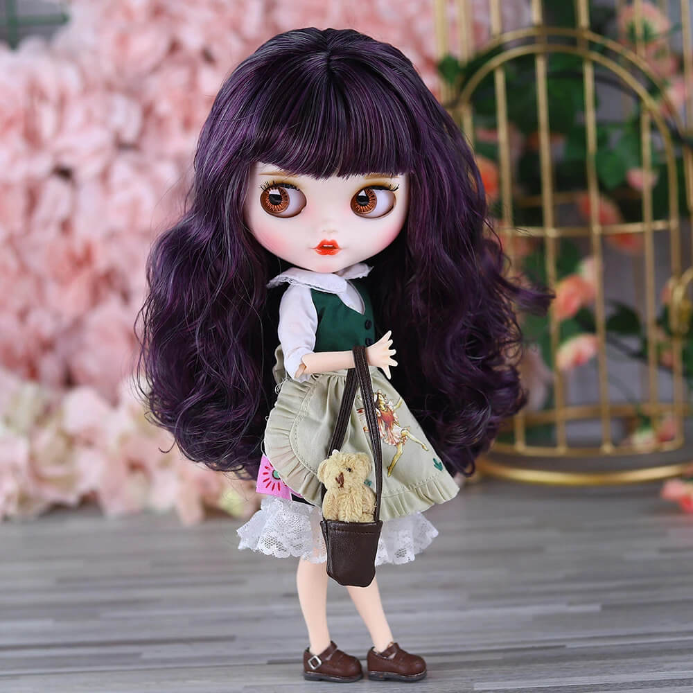 Allison – Premium Custom Neo Blythe Doll with Blue Hair, White Skin & Matte Smiling Face Blue hair Matte face Smiling face White skin Allison – Premium Custom Neo Blythe Doll with Blue Hair, White Skin & Matte Smiling Face Blue hair Matte face Smiling face White skin