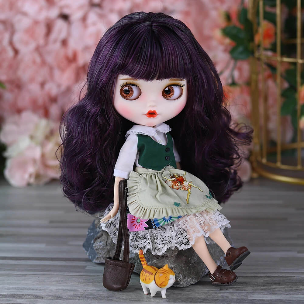 Allison – Premium Custom Neo Blythe Doll with Blue Hair, White Skin & Matte Smiling Face Blue hair Matte face Smiling face White skin Allison – Premium Custom Neo Blythe Doll with Blue Hair, White Skin & Matte Smiling Face Blue hair Matte face Smiling face White skin