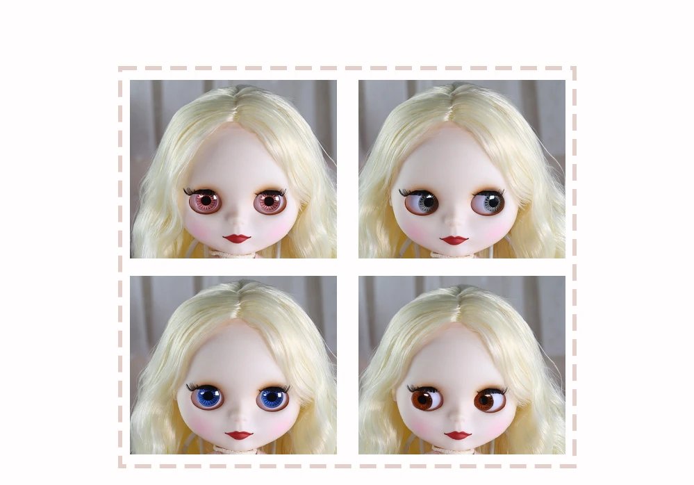 Mia – Premium Custom Neo Blythe Doll with Blonde Hair, White Skin & Matte Cute Face 1