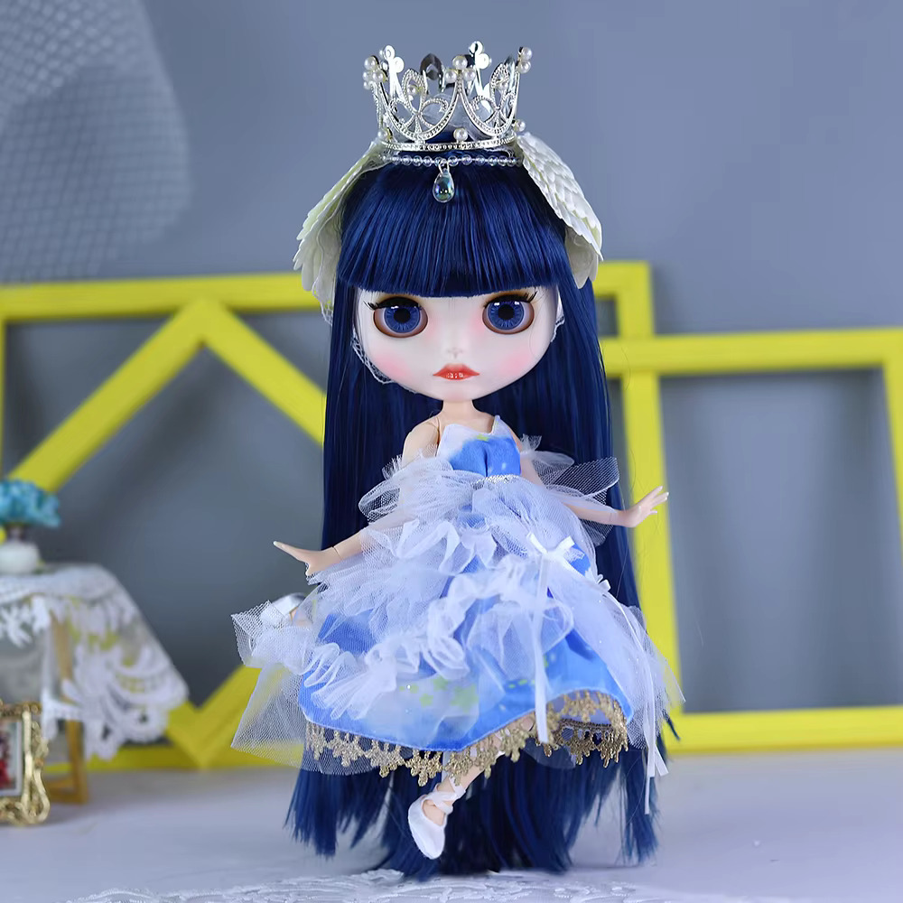 Rosella – Premium Custom Neo Blythe Doll with Blue Hair, White Skin & Matte Cute Face Blue hair Cute face Matte face White skin Rosella – Premium Custom Neo Blythe Doll with Blue Hair, White Skin & Matte Cute Face Blue hair Cute face Matte face White skin