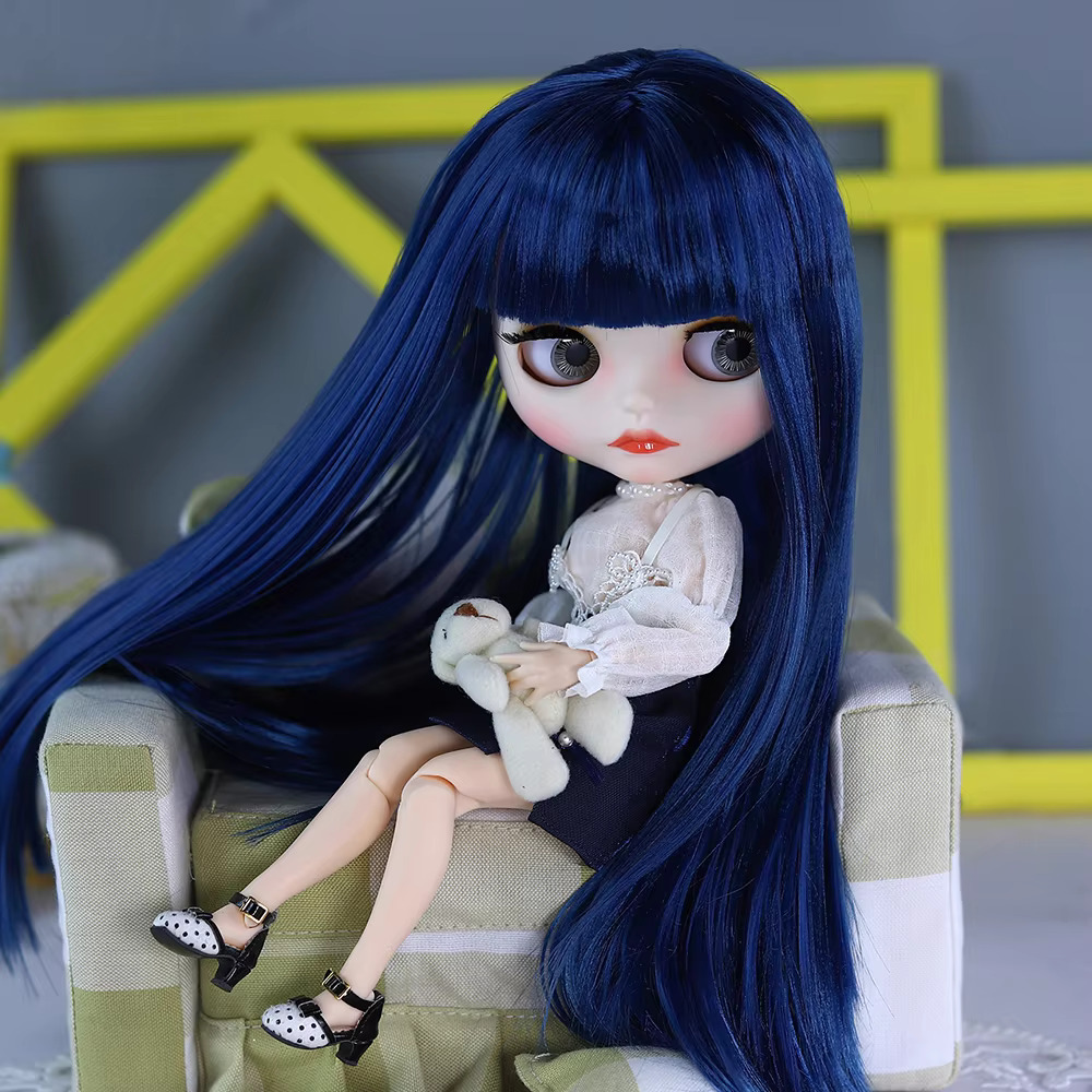 Rosella – Premium Custom Neo Blythe Doll with Blue Hair, White Skin & Matte Cute Face Blue hair Cute face Matte face White skin Rosella – Premium Custom Neo Blythe Doll with Blue Hair, White Skin & Matte Cute Face Blue hair Cute face Matte face White skin