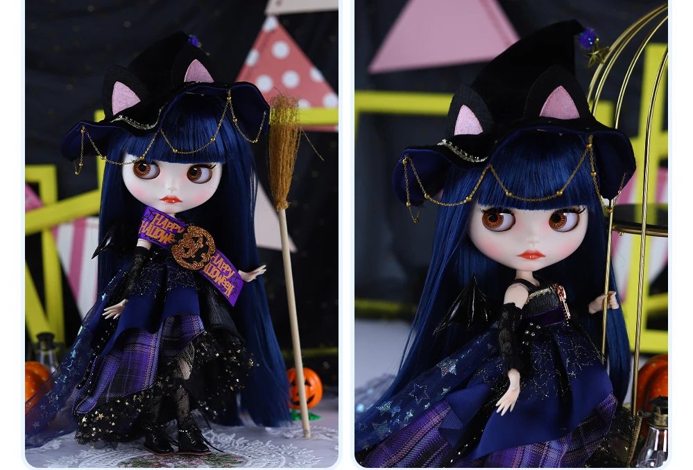 Rose – Premium Custom Neo Blythe Doll with Blue Hair, White Skin & Matte Cute Face21 Rosella – Premium Custom Neo Blythe Doll with Blue Hair, White Skin & Matte Cute Face 16