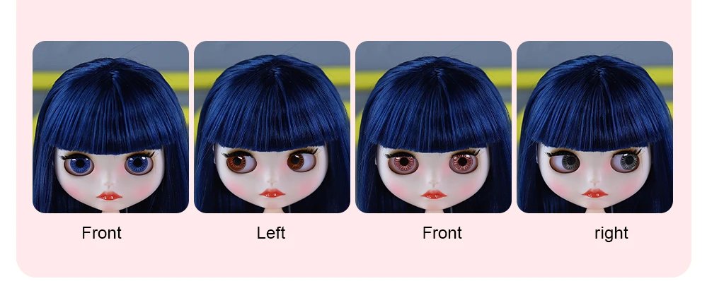 Rose – Premium Custom Neo Blythe Doll with Blue Hair, White Skin & Matte Cute Face7 Rosella – Premium Custom Neo Blythe Doll with Blue Hair, White Skin & Matte Cute Face 2
