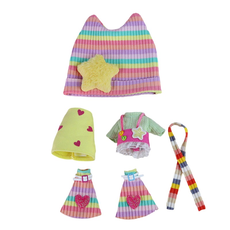 Neo Blythe Doll Winter Outfit with Hat & Scarf Blythe doll clothes